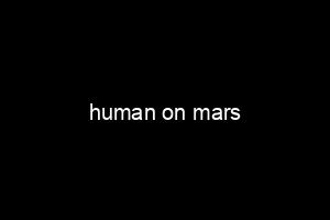 human on mars